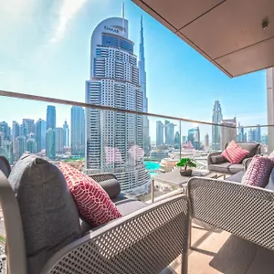 Easygo - Upgraded 2bdr In Blvd Point With Burj Khalifa View دبي